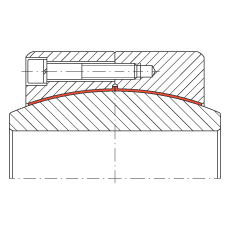 大的關(guān)節(jié)軸承 GE500-DW, 根據(jù) DIN ISO 12 240-1 標(biāo)準(zhǔn)，免維護(hù)