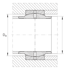 關(guān)節(jié)軸承 GE125-LO, 根據(jù) DIN ISO 12 240-1 標準，需維護